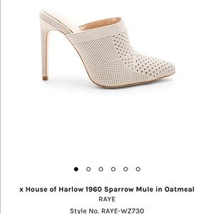 Never worn, RAYE oatmeal mule.  Size 8